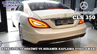 Mercedes CLS 350 Detailing Dükkanı'nda Yenilendi | Siyahtan Beyaza Dönüşüm! 👈👈