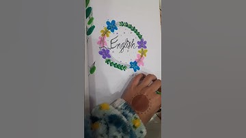 🌼My holiday homework🌼 #song #decoration #borderdesigns #trending #ytshort @pushkala13