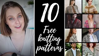 CARDIGANS 10 FREE knitting patterns