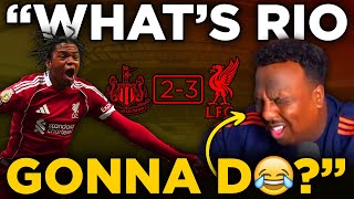MELTDOWN: Rio's Late Liverpool Winner Leaves Man United Fan Speechless
