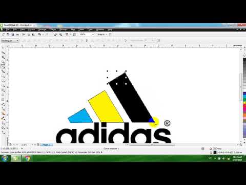 Thiết kế quảng cáo bằng corel. P2 -1 Vẽ Logo Adidas p 1
