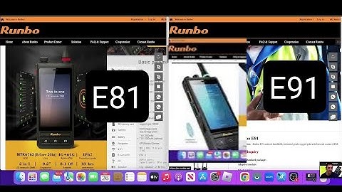 RUNBO E81 & RUNBO E91 RUGGED WALKIE TALKIE - ANDROID PHONE