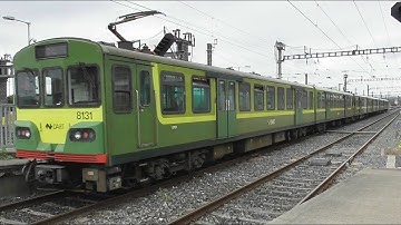 Irish Rail 8100 Class Dart Train Departing Clontarf Road Station, Dublin