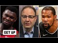 Heat vs. Nets highlights and analysis: Woj on Kevin Durant's injury and Zion's future | Get Up