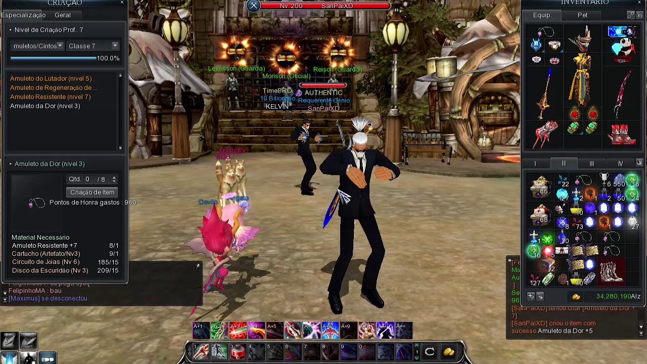 Craft Amuleto Dor+6, Guild : AUTHENTIC rulando no Dor6 Farmee 