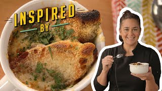 Antonia Lofaso's French Onion Soup Tips | Inspired by The Julia Child Challenge | Food Network screenshot 1