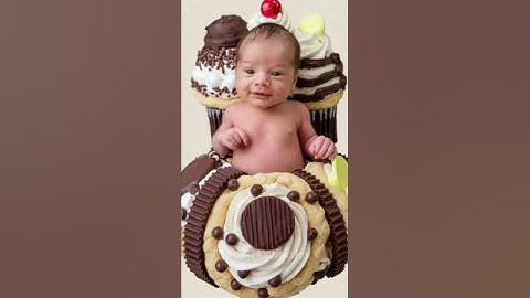 Cute Newborn baby photoshoot | AI Generated Video #funny #fashion #photography #trending #shortsfeed