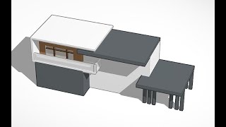 Modern house tutorial in tinkercad