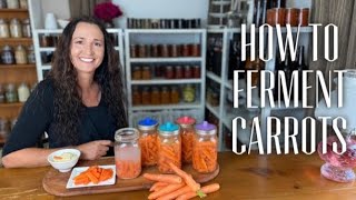 MAKE FERMENTED CARROT STICKS - Ferment Carrots / Fermenting Vegetables