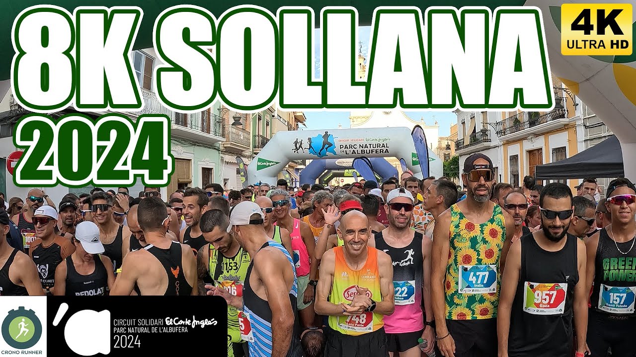 VOLTA A PEU SOLLANA 2024 ➡️ RECORRIDO 8K 🏆HASSANE AHOUCHAR Y ELIA FUENTES | CIRCUITO ALBUFERA