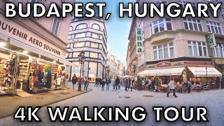 4K Budapest Walk - Walking around Vaci Utca