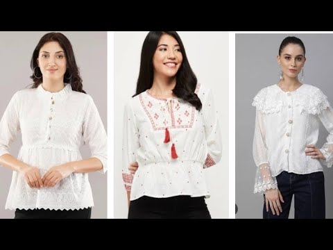 2025 Trending White Top Design Fashiongirl