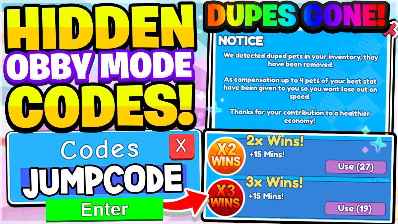 I FOUND THE NEW HIDDEN OBBY MODE BOOST CODES IN ROBLOX RACE CLICKER 