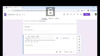 EDTECH VIDEO OUTPUT: CREATING GOOGLE FORM