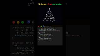Christmas Tree Animation: Pure CSS Falling Stars#coding #programming #christmas #xmas #christmas2025
