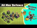 All Max Defence vs Max DragonRider | Clash of Clans | *New Troop COC* | NoLimits