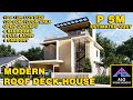 HOUSE DESIGN 19 | 8x7m House on 120sqm Lot w/ 3 Bedrooms & Roof Deck