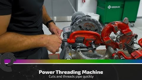 Intro to the Power Threading Machine | Fast Pipe Cutting & Threading