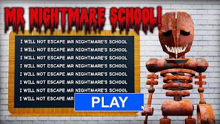 Escape Mr Nightmare School Zombie Mode Run Obby Roblox Gameplay