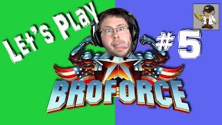 BROFORCE Gameplay "Freedom Update" Part 5 - MINIGUN! | Broforce World Campaign