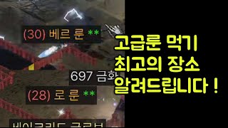 【디아블로2 레저렉션】 베르룬,로룬 고급룬 먹는 최고의 파밍 장소 공개 !!