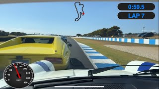 Phillip island Classic 2024 - Race 3 Porsche DeTomaso Pantera Corvette close racing