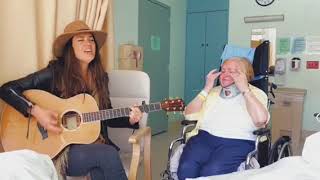 Fighter- Annie Bosko sings to Grandma in Hospital