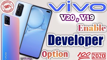 Vivo V20, V19 Enable developer options || Vivo V20, V19 mobile new developer option Settings 2020