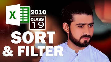 Use Sort & Filter Command in Microsoft Excel 2010 - Class 19 - اردو / हिंदी