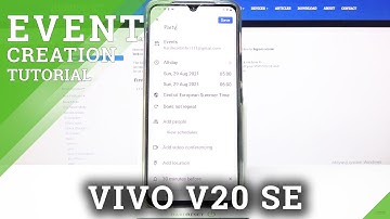 How to Add Event to Calendar in VIVO V20 SE - Use Calendar