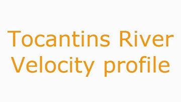 VelMAP Velocity and Eddy viscosity Tocantins River