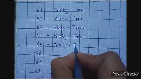 Number Name,Number Names 61 to 70,Number With Spellings#maths#numbersong#numbername#numbername61to70