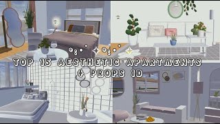 TOP 15 AESTHETIC APARTMENTS + PROPS ID | SAKURA SCHOOL SIMULATOR