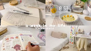 A Week In My Life 𓈒 Sub Studying Journaling Cooking Working Hard 