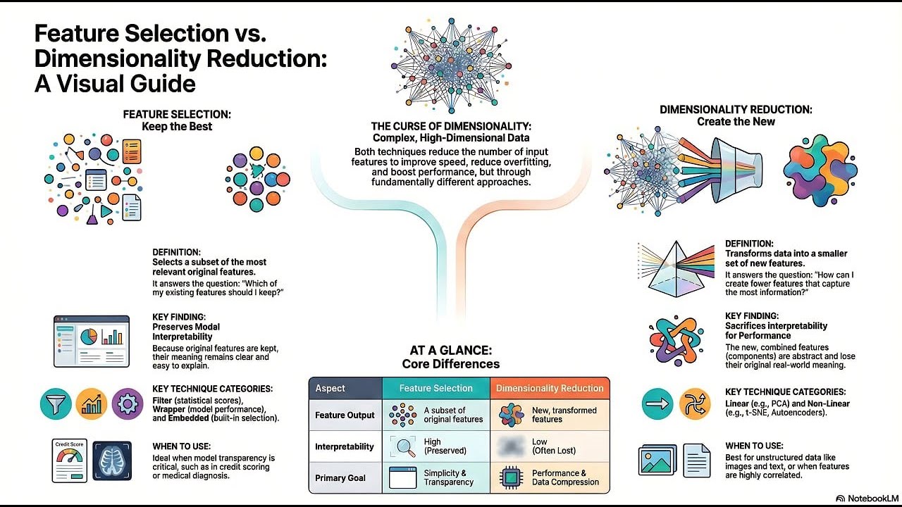 Feature Selection vs Dimensionality Reduction | Machine Learning | AI ...