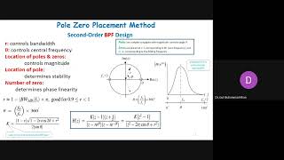 #IIR Digital Filter Design, Pole zero placement method. #Notch Filter Design. #BPF Design.