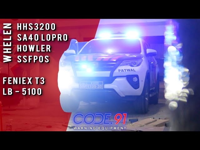 Toyota Fortuner w/ Whelen HHS3200 , SA 40 Lopro , Howler , SSFPOS , Feniex T3 , LB-5100 - by Code 91 class=