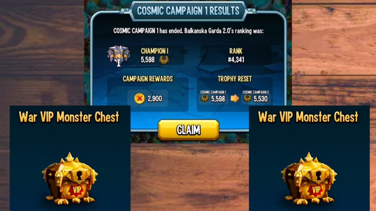 Monster Legends - New Cosmic Compaign And War VIP Master Chest