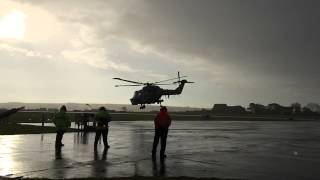 Westland Super Lynx Helicopter - Part 240fps Slow Motion