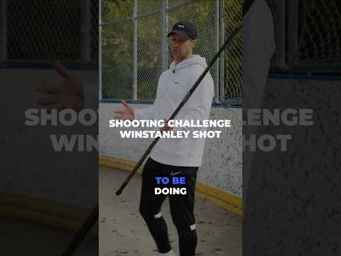SHOOTING CHALLENGE: WINSTANLEY SHOT #hockeycoaching #hockeytraining