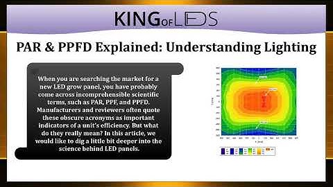 PAR, PPF & PPFD Explained: Understanding Lighting Metrics | KingOfLeds