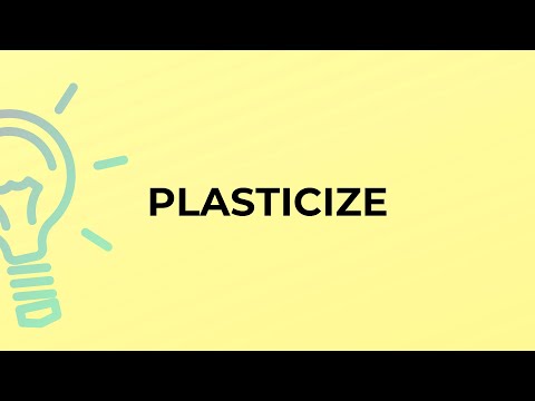 What is the meaning of the word PLASTICIZE?