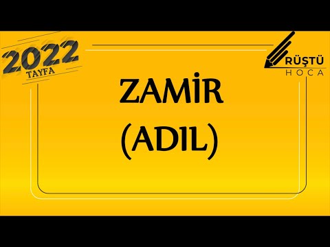 21) Sözcük Türleri / Zamir ( Adıl ) / RÜŞTÜ HOCA