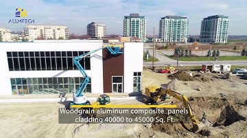 Aluminum composite panel installation, ACP/ACM panel, modern façade, metal cladding, aluminum siding