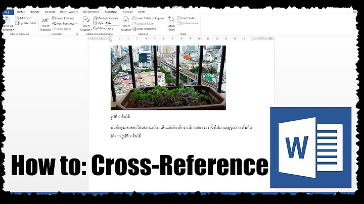 Insert caption แต ไม ม ข อความใน cross reference