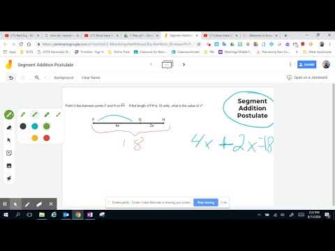 Segment Addition Postulate
