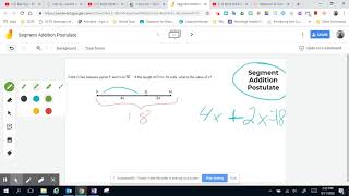 Segment Addition Postulate