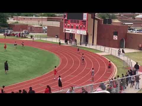 Dr javier saenz middle school district track meet  4×200 1st place