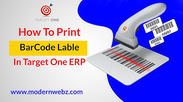 How to Print Bar Code Lable in Accounting Software - Target One | Print Bar Code with Software