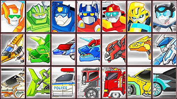 Transformers Rescue Bots: Dash + Hero Adventures + Dino Robot Corps | Eftsei Gaming